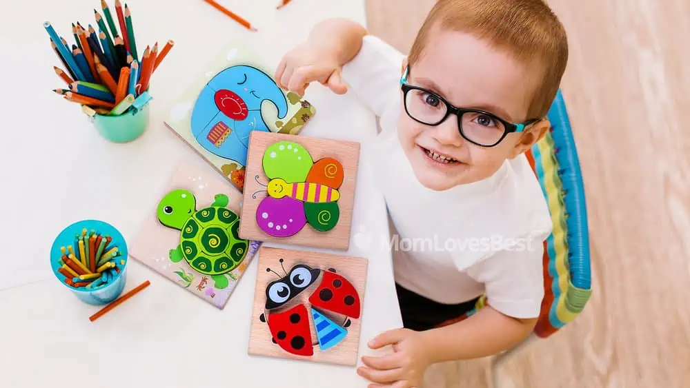 Photo of the Slotic Wooden Puzzles for Toddlers