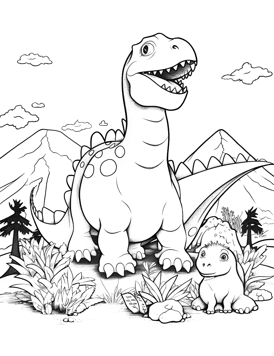 Dinosaur Coloring Book : Dino & T-rex Offline Coloring for Children,  toddler, preschooler and kids. - Microsoft Apps