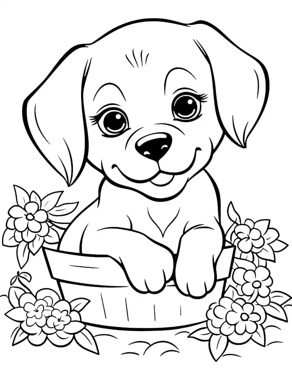 75 Dog Coloring Pages: Free Printable Sheets