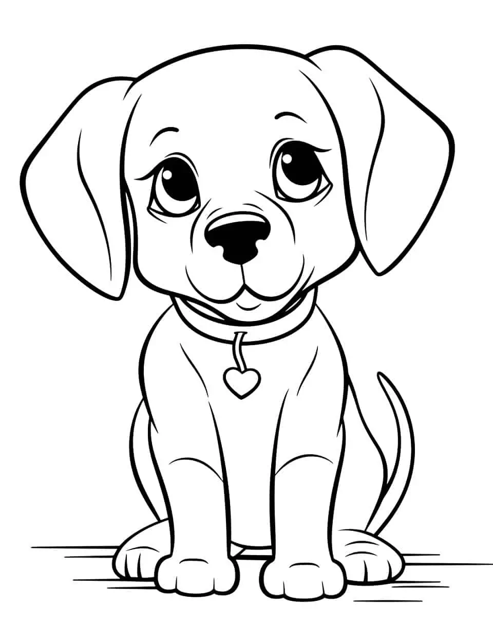 Coloring Page dog maze - free printable coloring pages - Img 12525