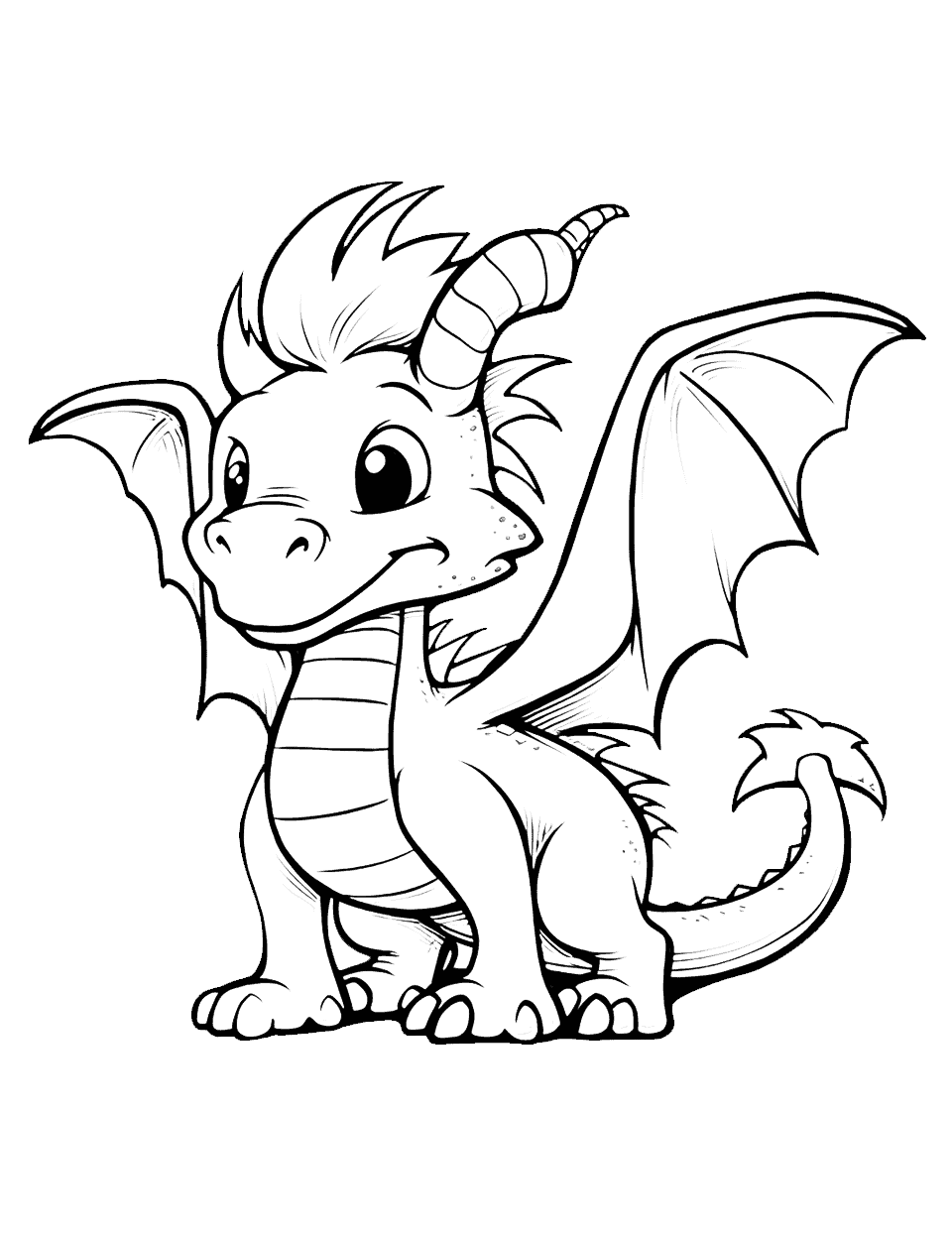 realistic water dragon coloring pages