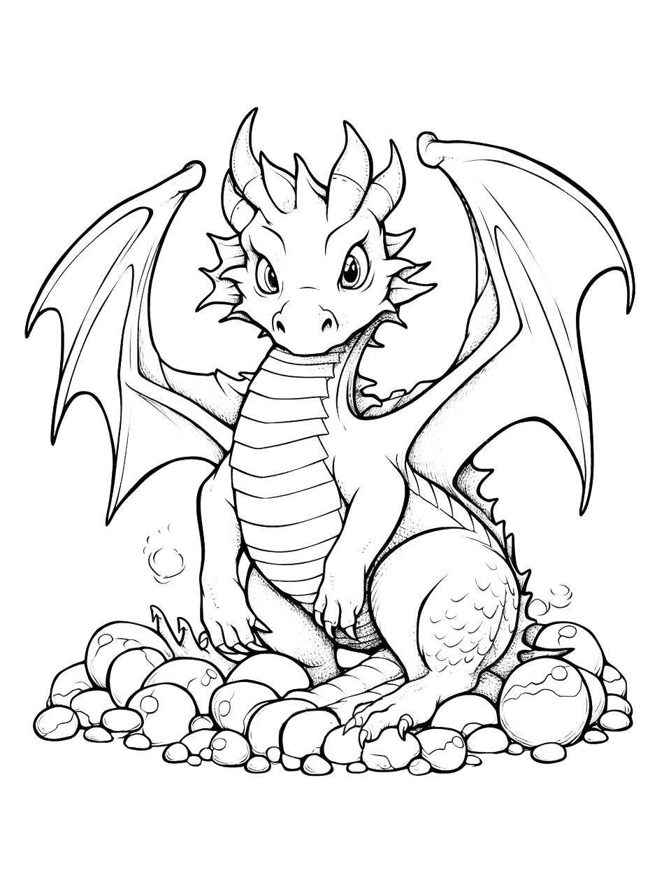 35 Dragon Coloring Pages: Free Printable Sheets