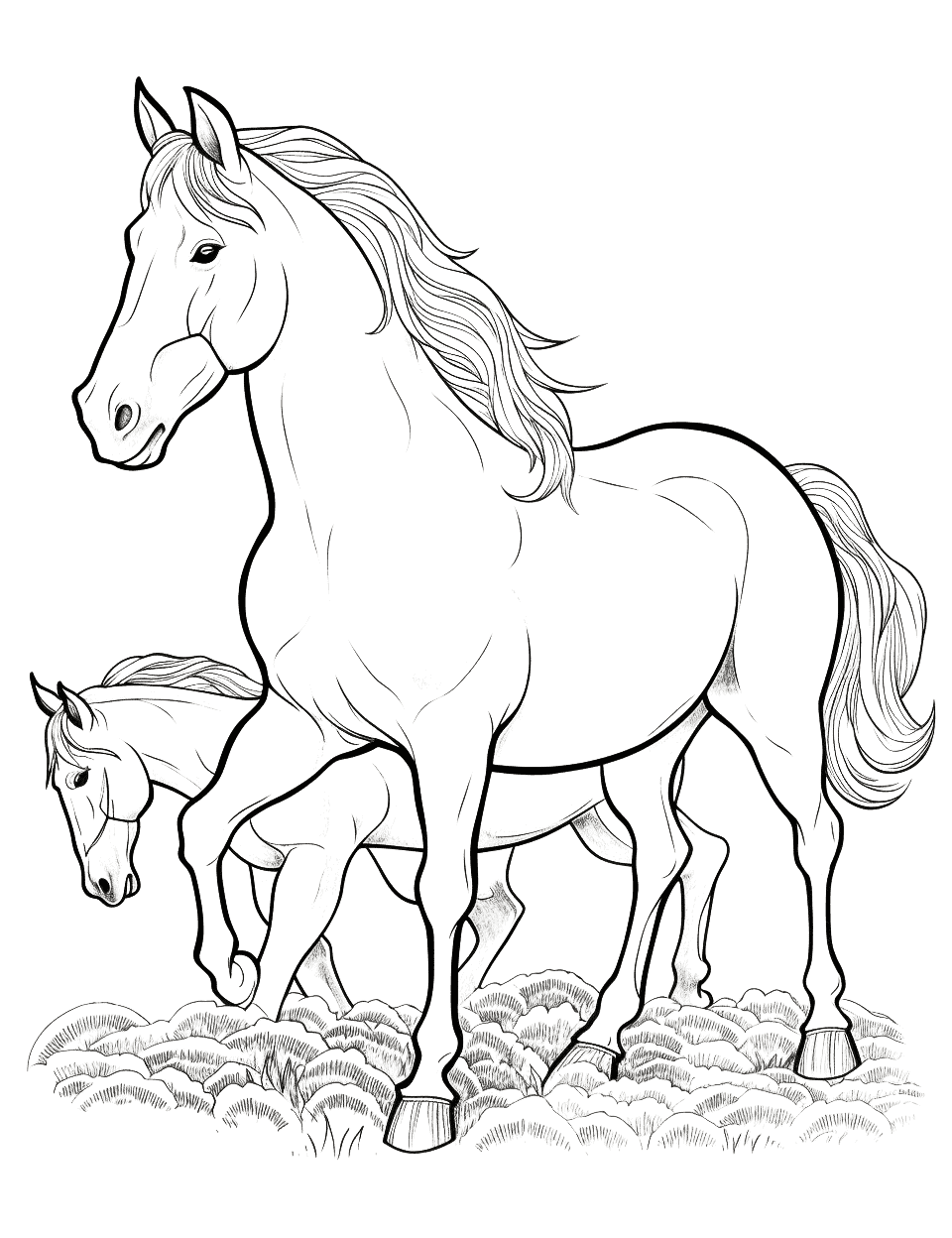 50 Free Horse Coloring Pages for Kids & Adults (2023)