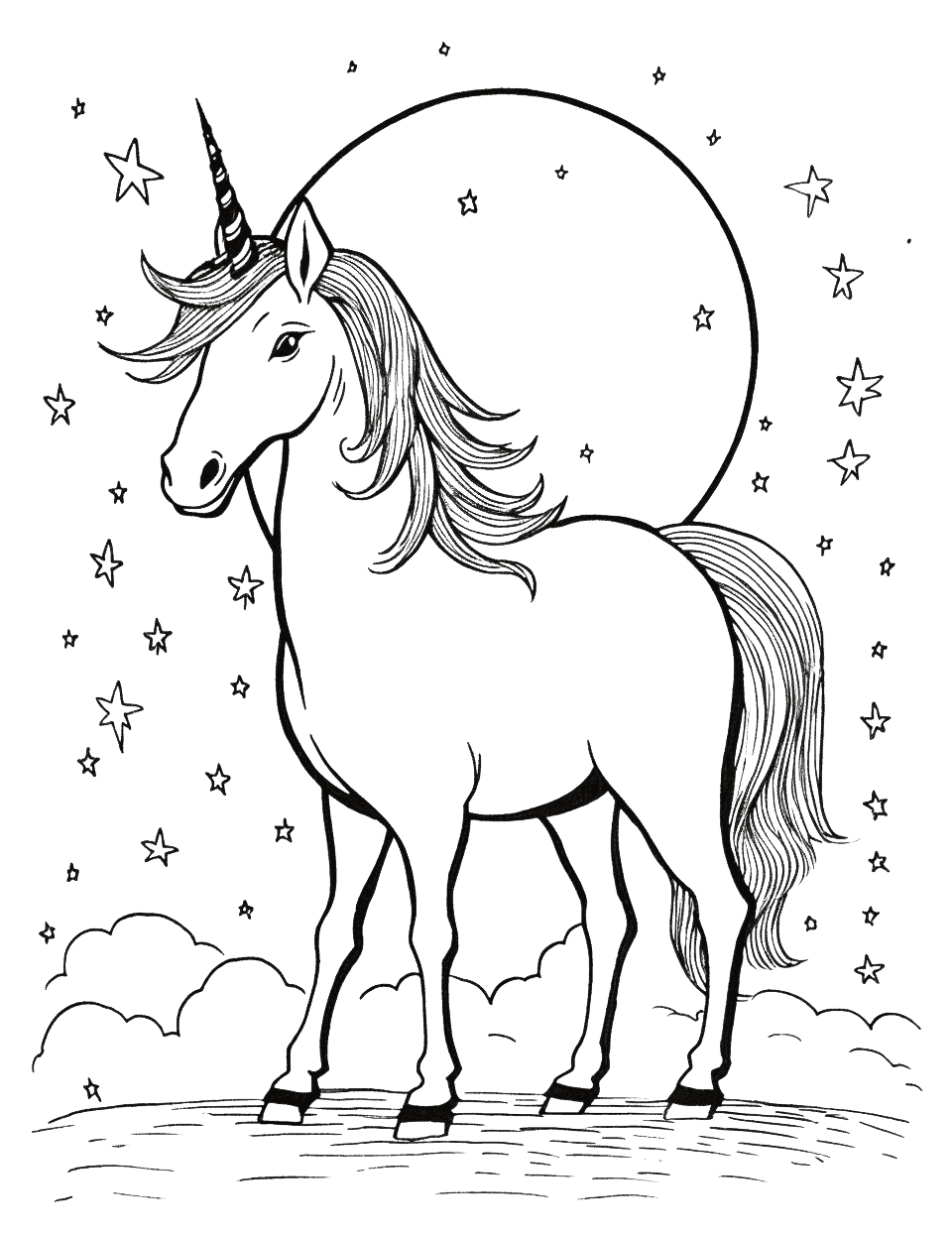 Crazy Unicorn: Coloring Book - Unicorn Coloring Book for Kids - 50 Unicorn  Theme Designs - Large Coloring Book (Paperback)