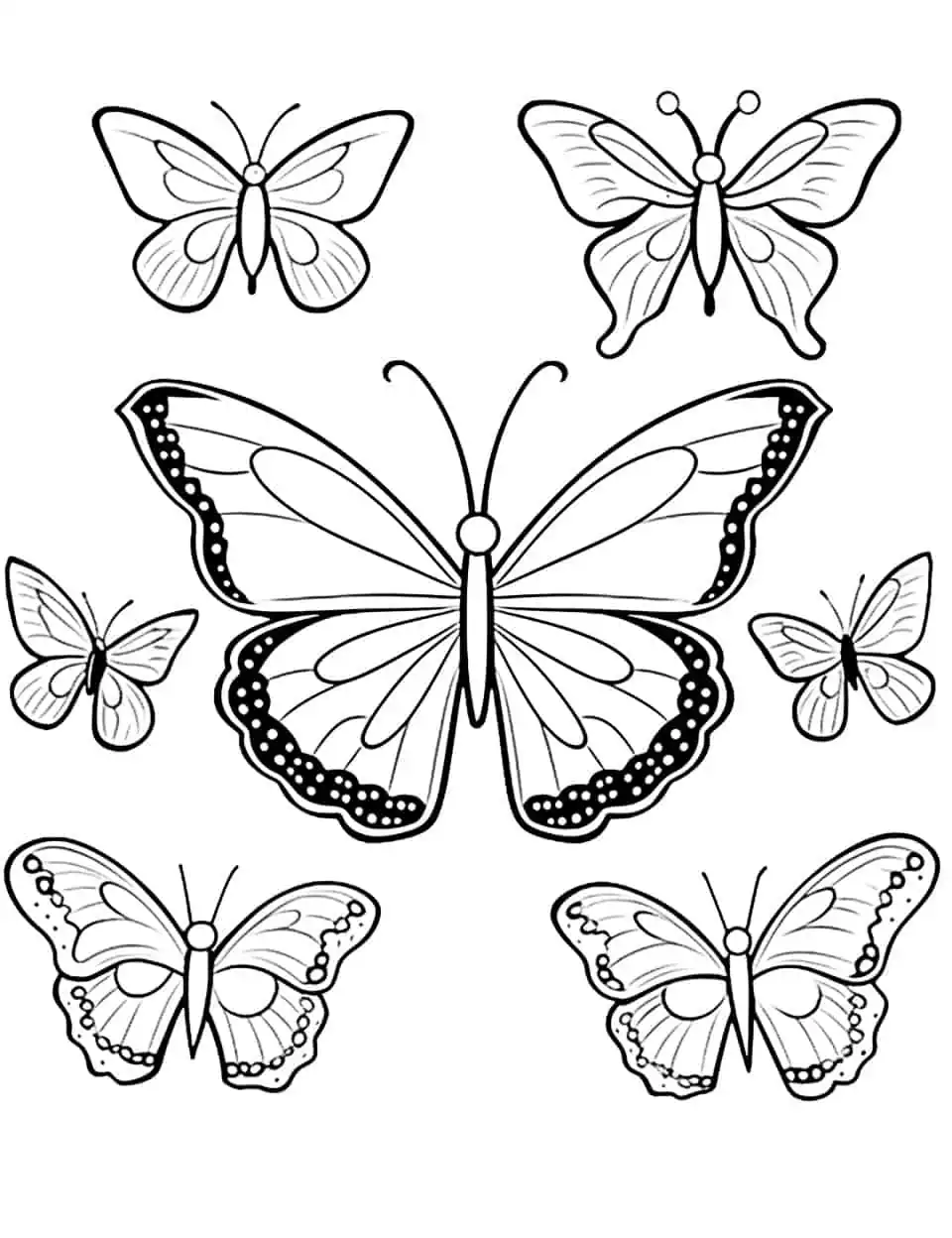 Butterfly Coloring Book For Kids Ages 4-8: Adorable Coloring Pages with  Butterflies, Large, Unique and High-Quality Images for Girls, Boys,  Preschool (Paperback)