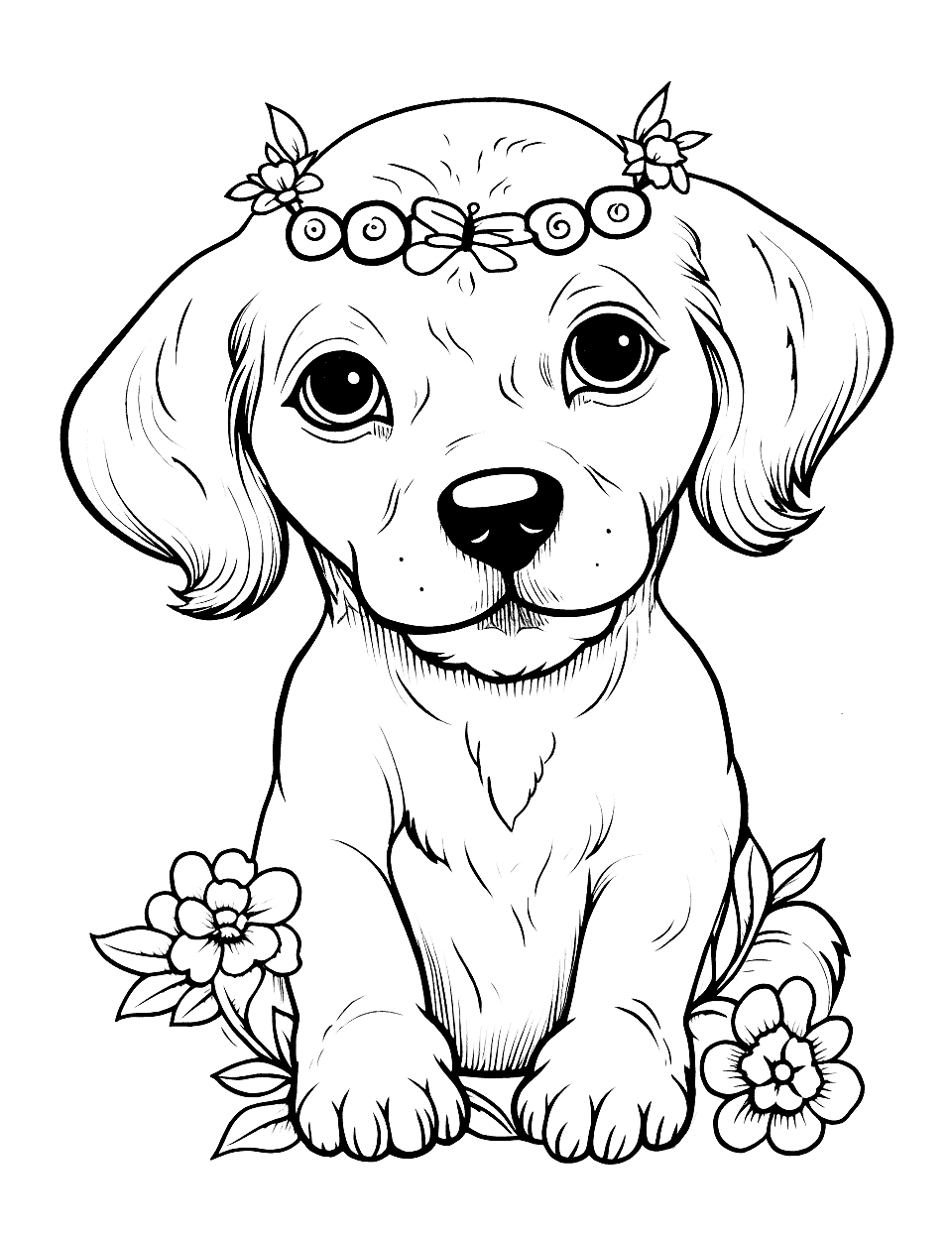 pretty coloring pages for kids