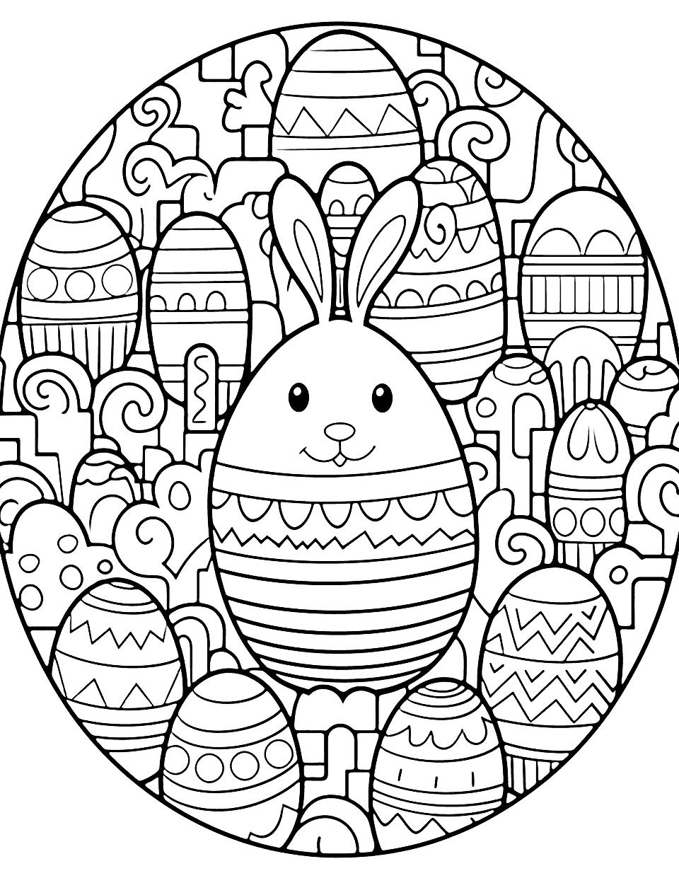 Free Printable Easter Coloring Page - Pjs and Paint