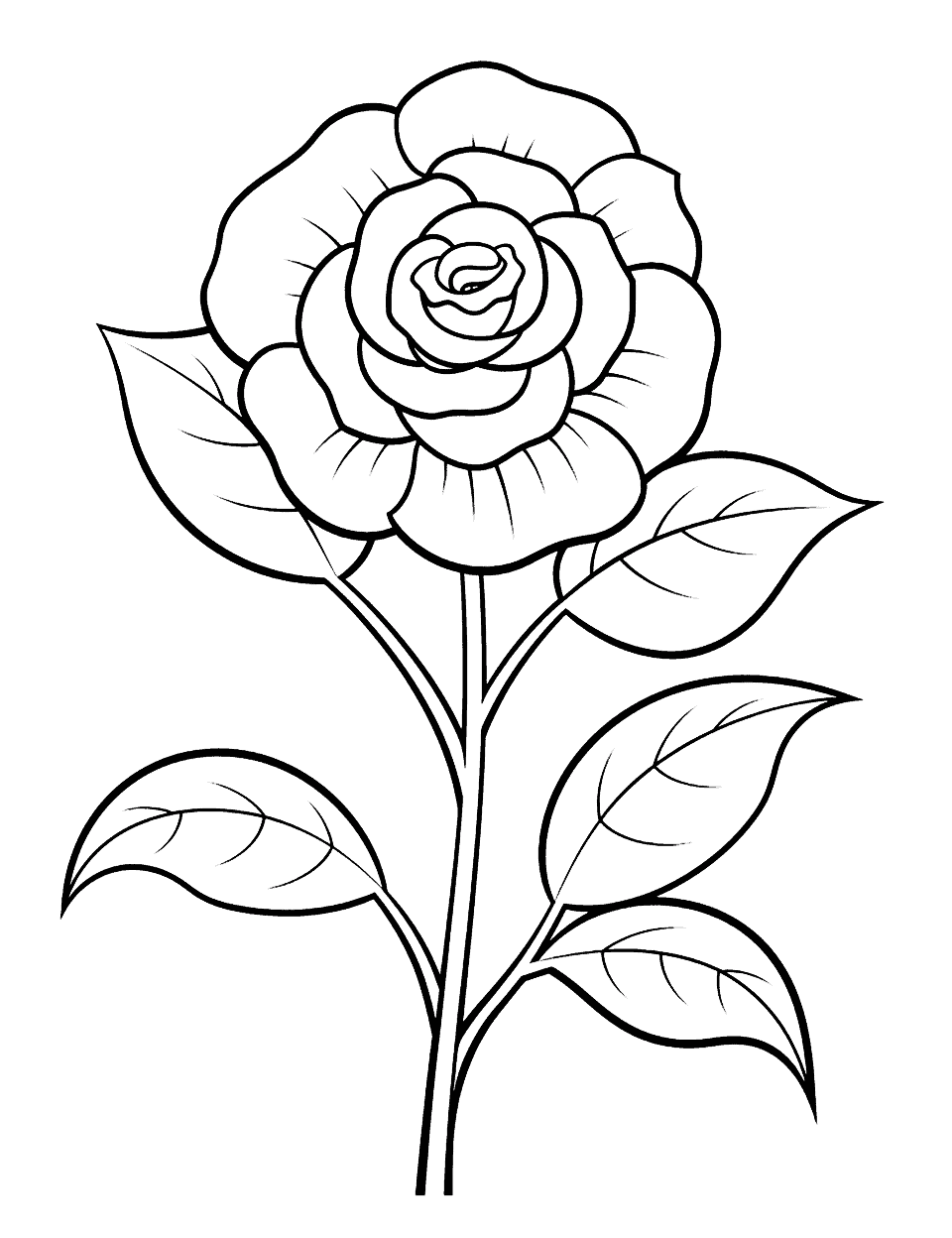 Two Roses Outline Design For Kids Ages Sketch Drawing Vector, Rose Drawing, Roses  Drawing, Wing Drawing PNG and Vector with Transparent Background for Free  Download