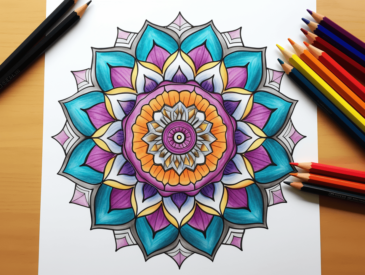 Ornate Peacock - Giant Detailed Coloring Poster for Kids and Adults