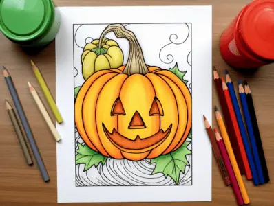Pumpkin Coloring Pages for Kids
