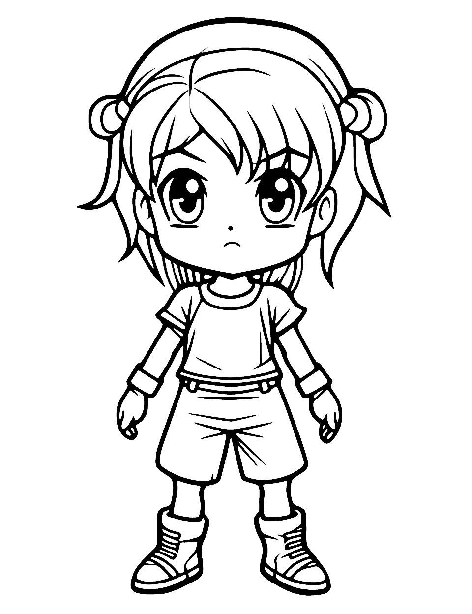 chibi anime wolf coloring pages