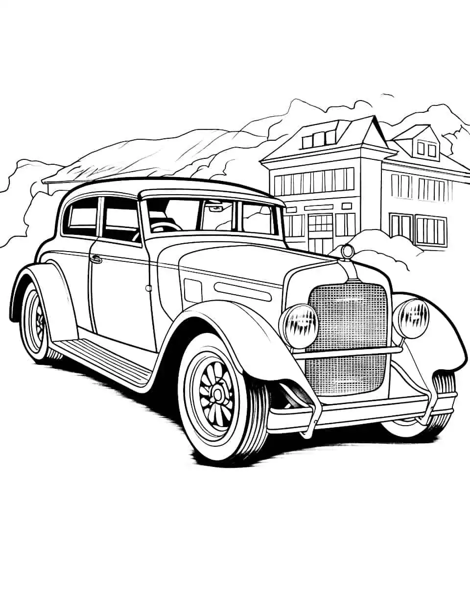 Classic Car Coloring Pages