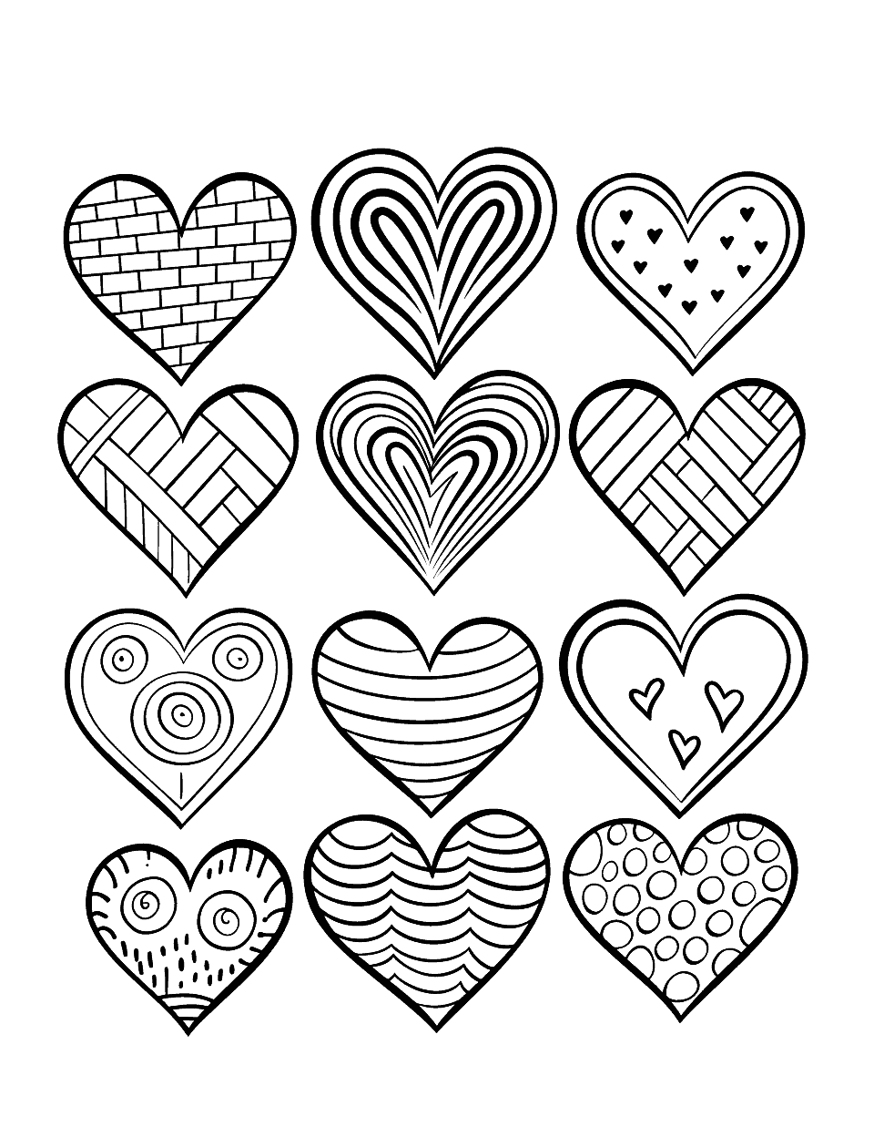 Wide Heart Template - Young At Heart Creations