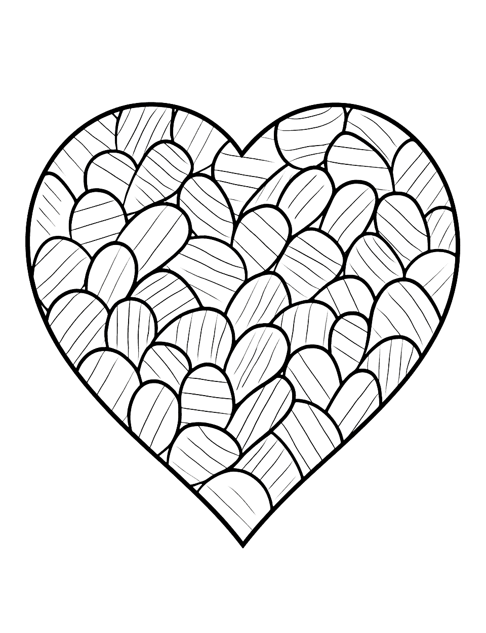 Heart of Gold Coloring Page - A heart-shaped gold nugget that children can color in golden hues.