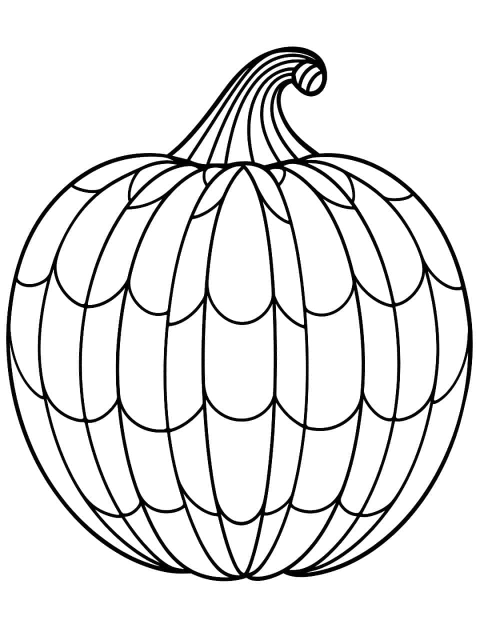 Transparent Pumpkin Coloring Page - A pumpkin with transparent sections provides a unique coloring challenge.