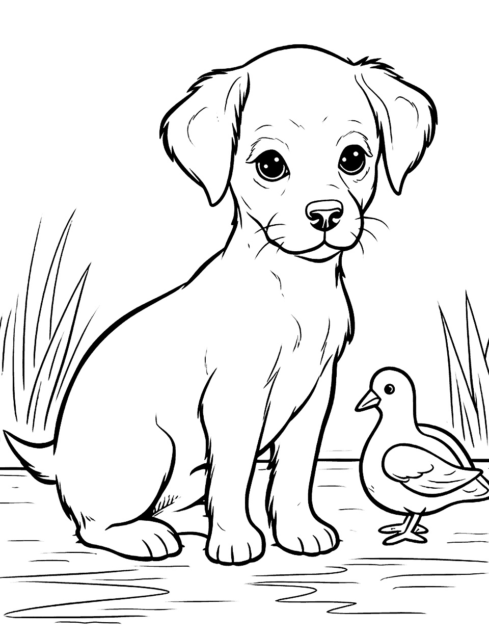 50 Puppy Coloring Pages: Free Printable Sheets