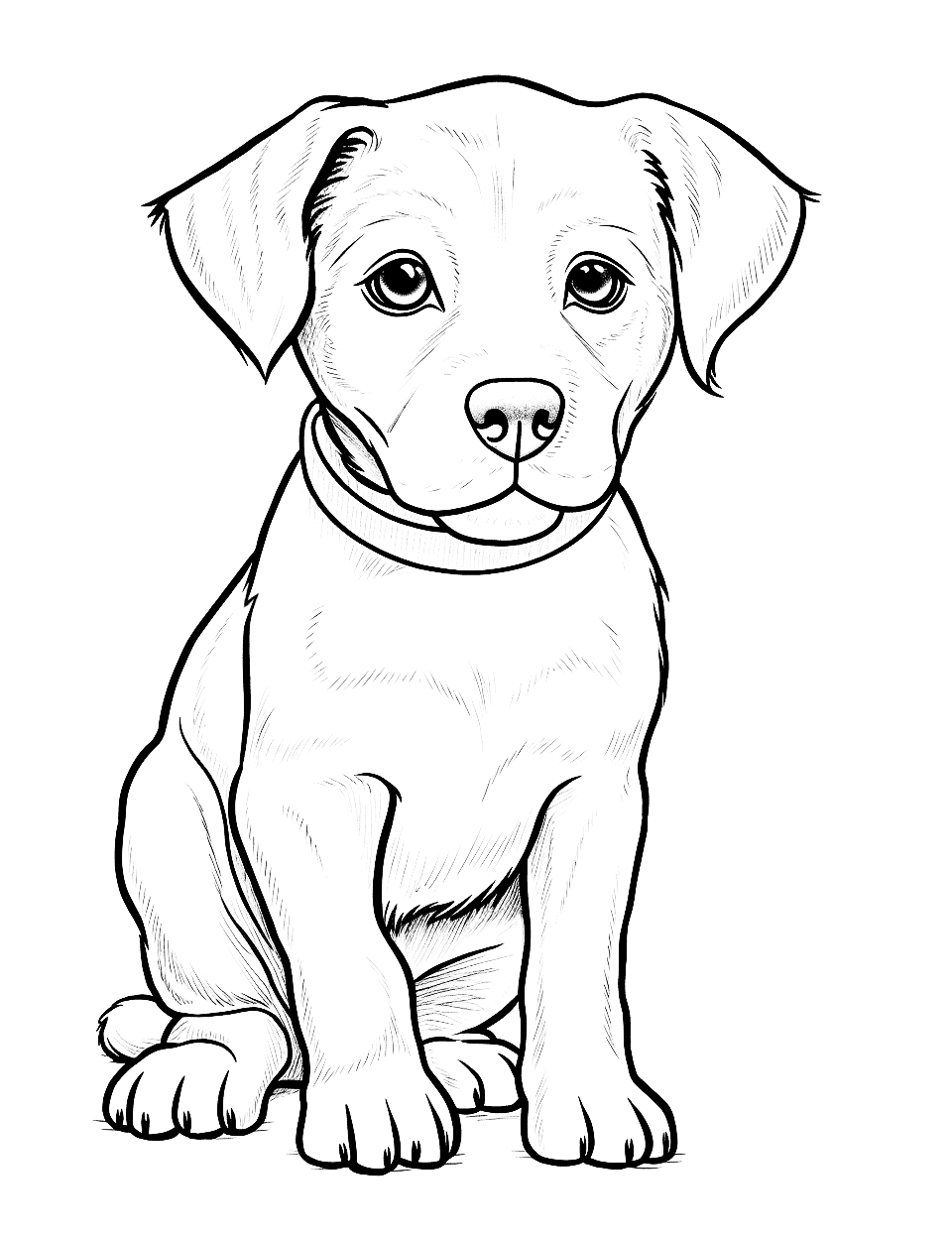 dogs and puppies coloring pages