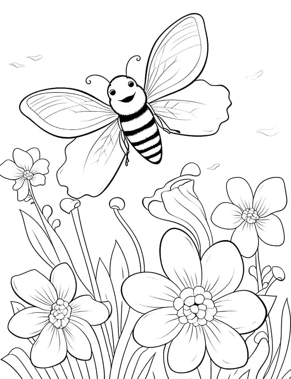 Spring shop coloring sheets