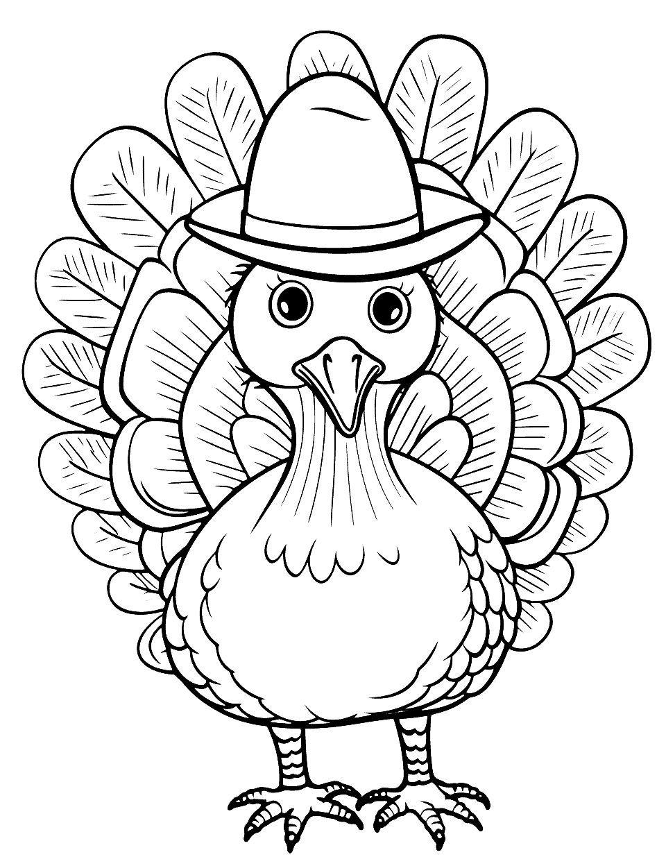 Turkey coloring 2024 sheets printable