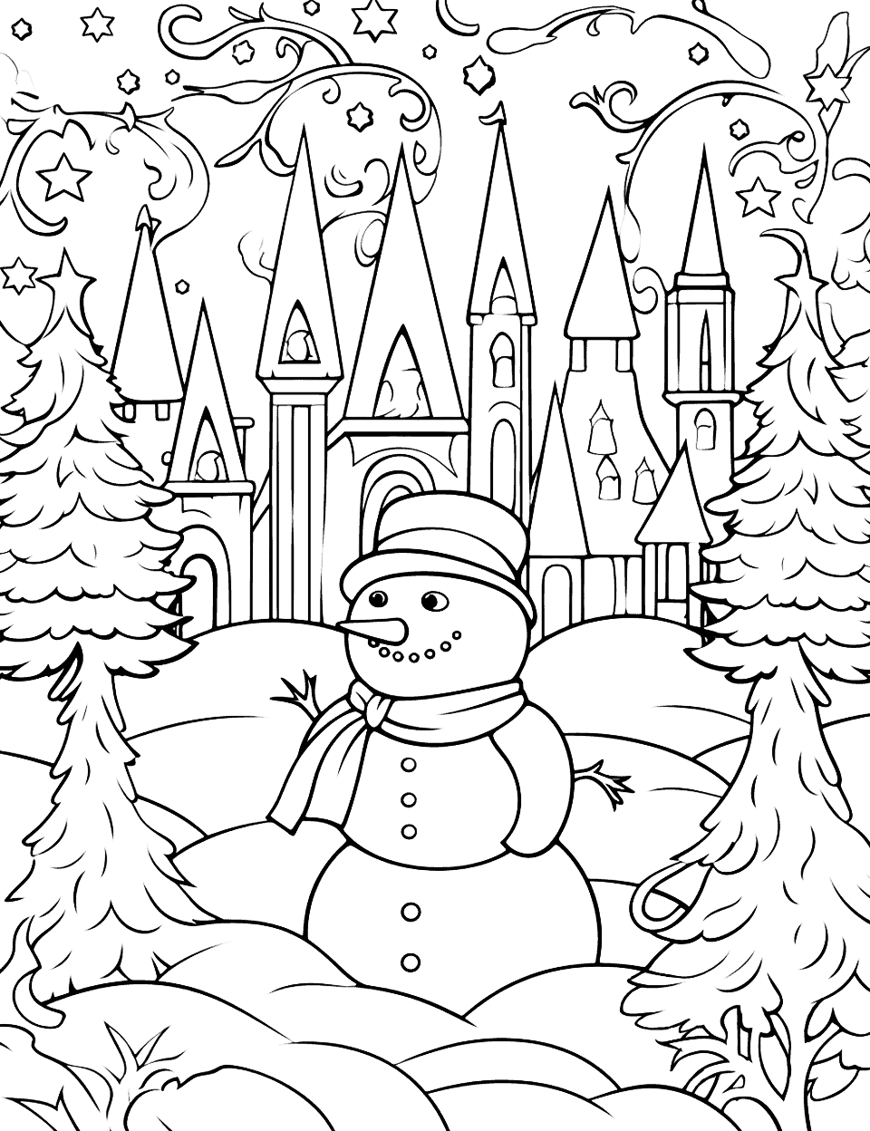 6 Free Printable Winter Coloring Pages for Kids - Taming Little Monsters