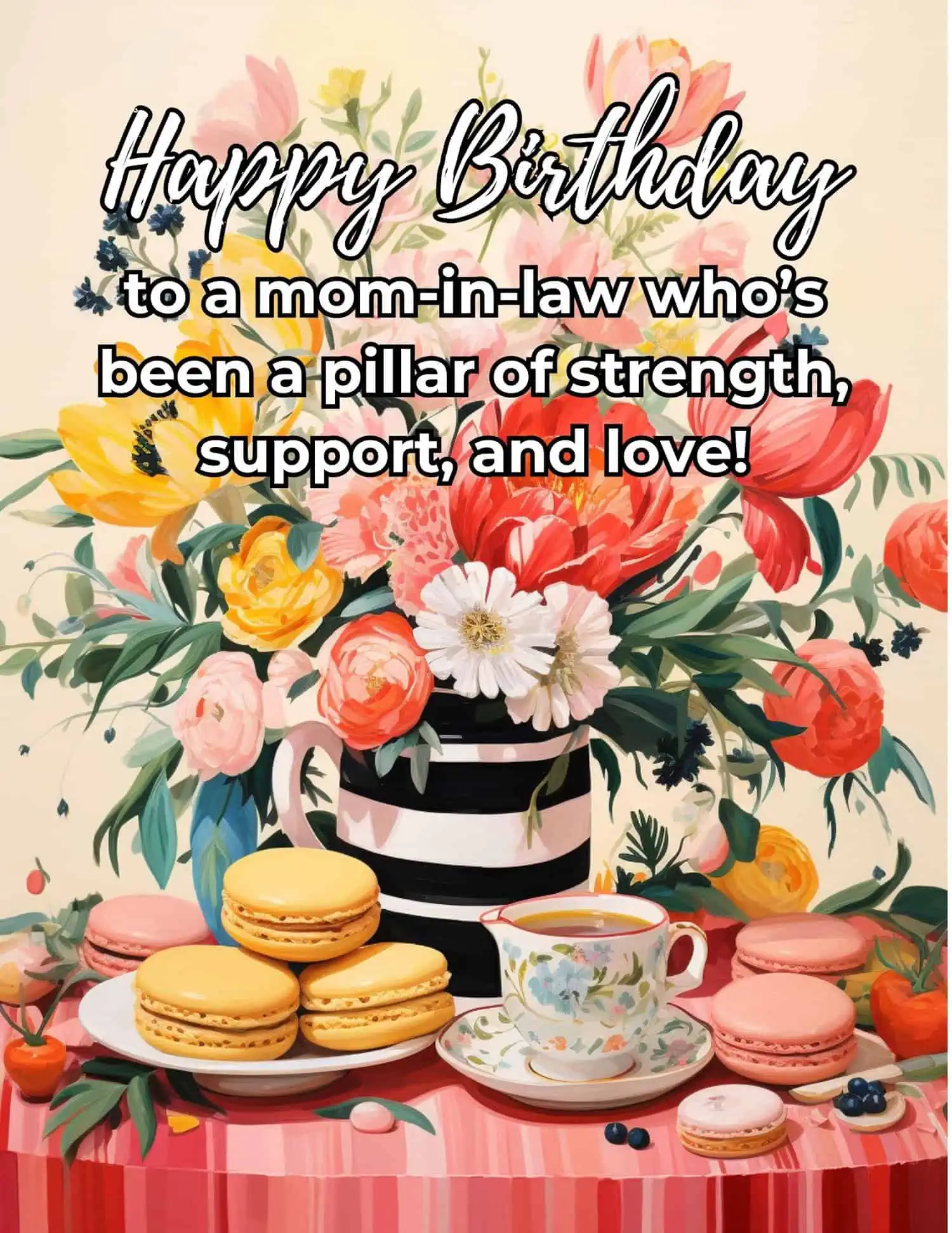 Heartfelt and memorable birthday greetings for a cherished mother-in-law.