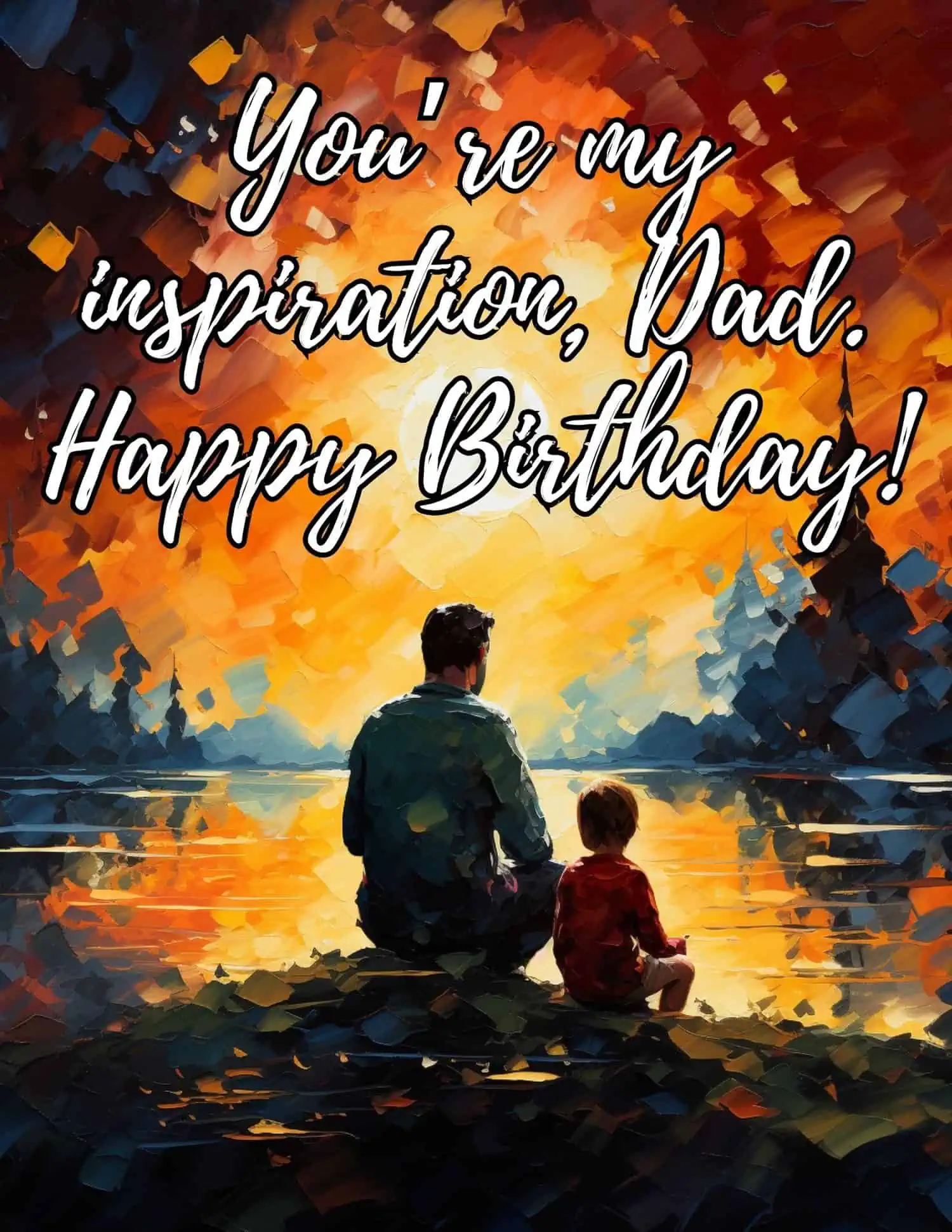 Elaborate and heartfelt birthday wishes for your father.