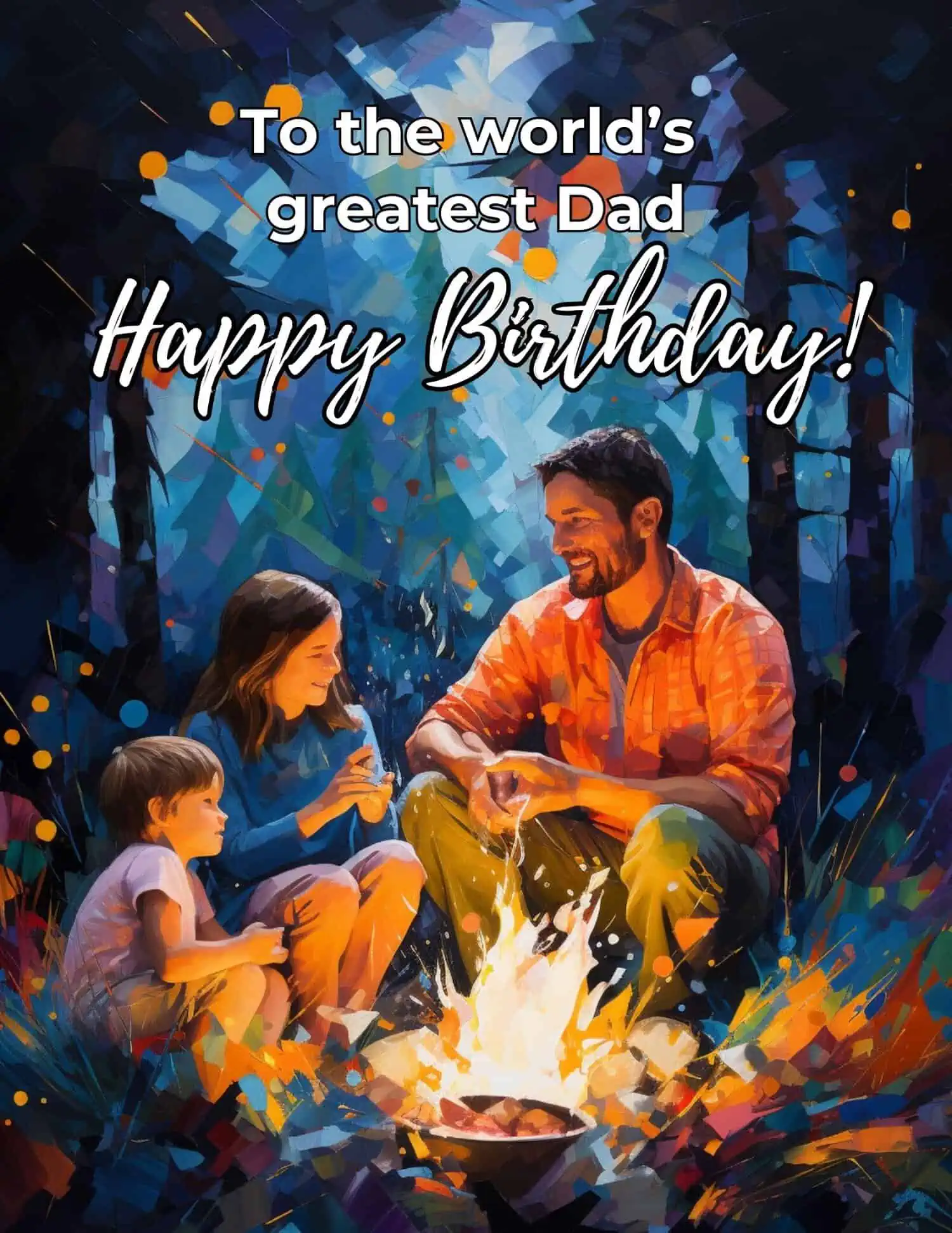 Concise and touching birthday messages for your father.