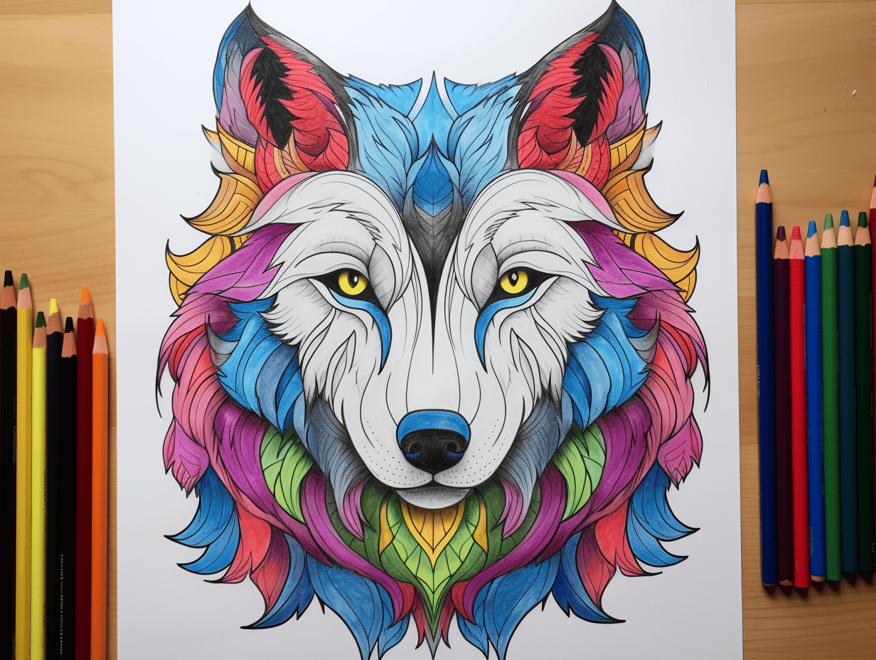 Wolf Coloring Book for Kids Ages 8-12: The Perfect Art Book For