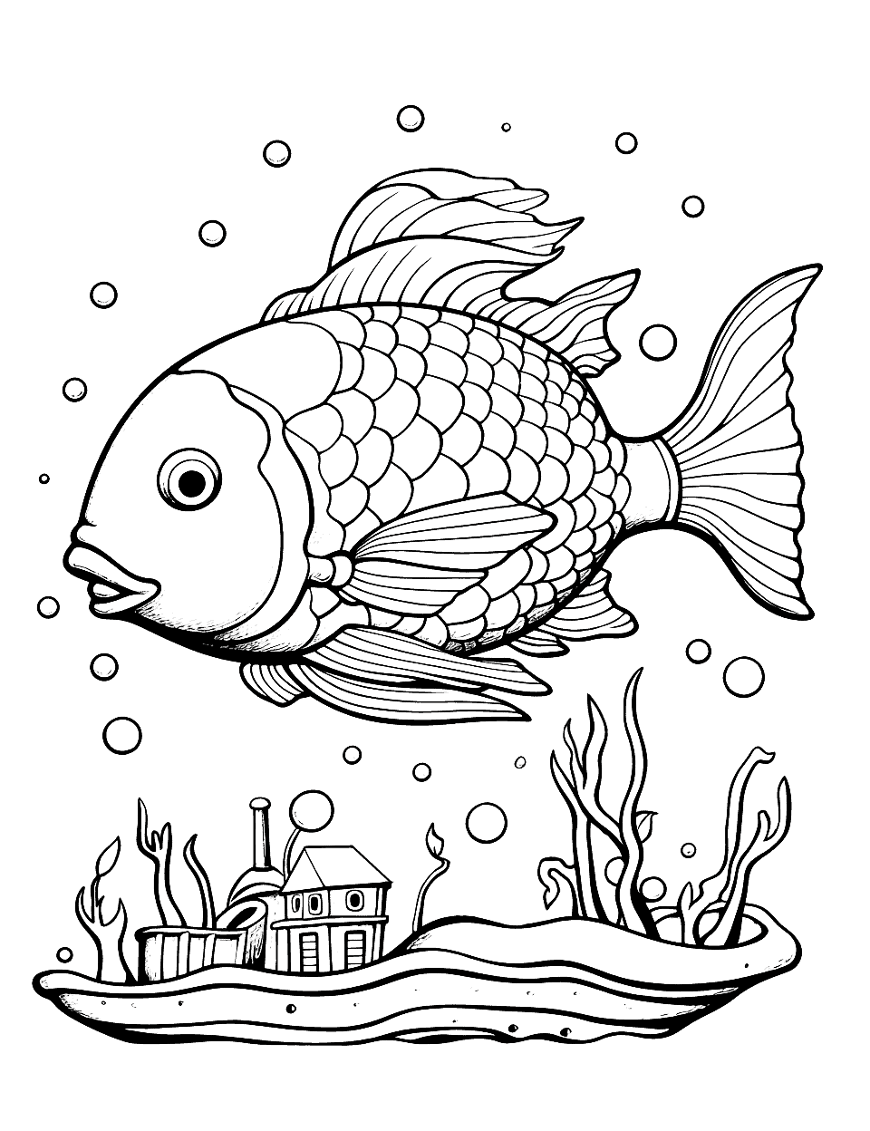 sunken ship coloring page