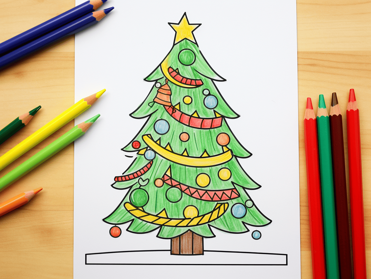 20 Christmas Tree Coloring Pages: Free Printable Sheets