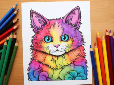 Kitten Coloring Pages for Kids