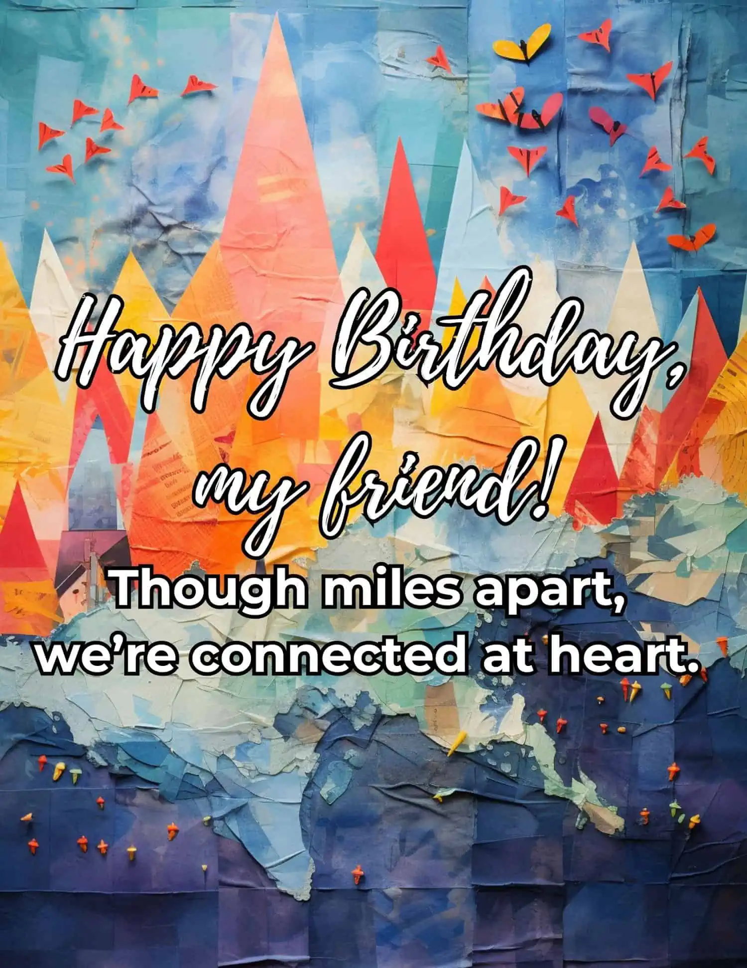 A collection of birthday messages designed to make your long-distance friend feel special and loved, even from miles away.
