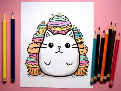 Pusheen Coloring Pages for Kids