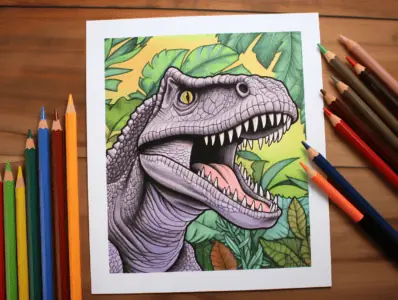T-Rex Coloring Pages for Kids