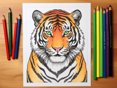 Tiger Coloring Pages for Kids