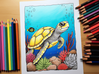 Turtle Coloring Pages for Kids