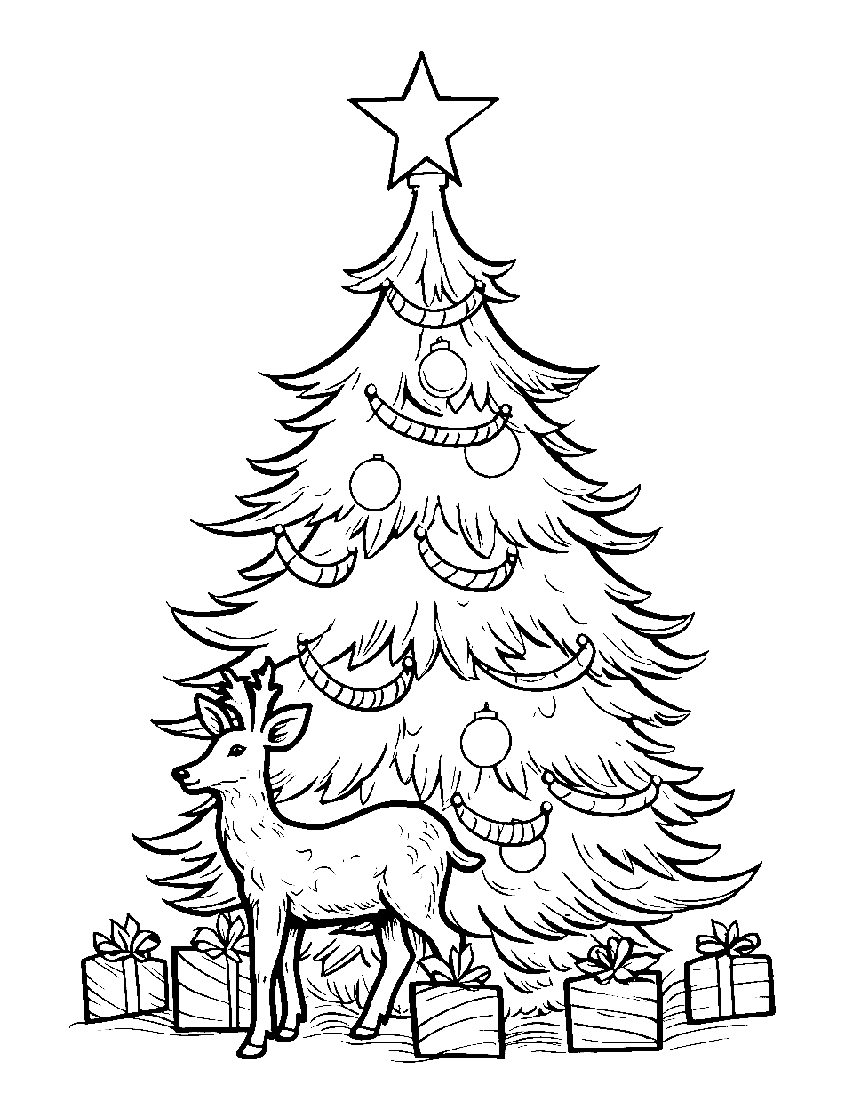 christmas coloring pages tree