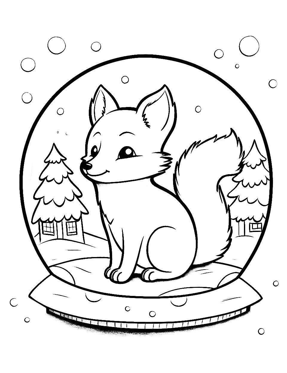 snow cloud coloring page