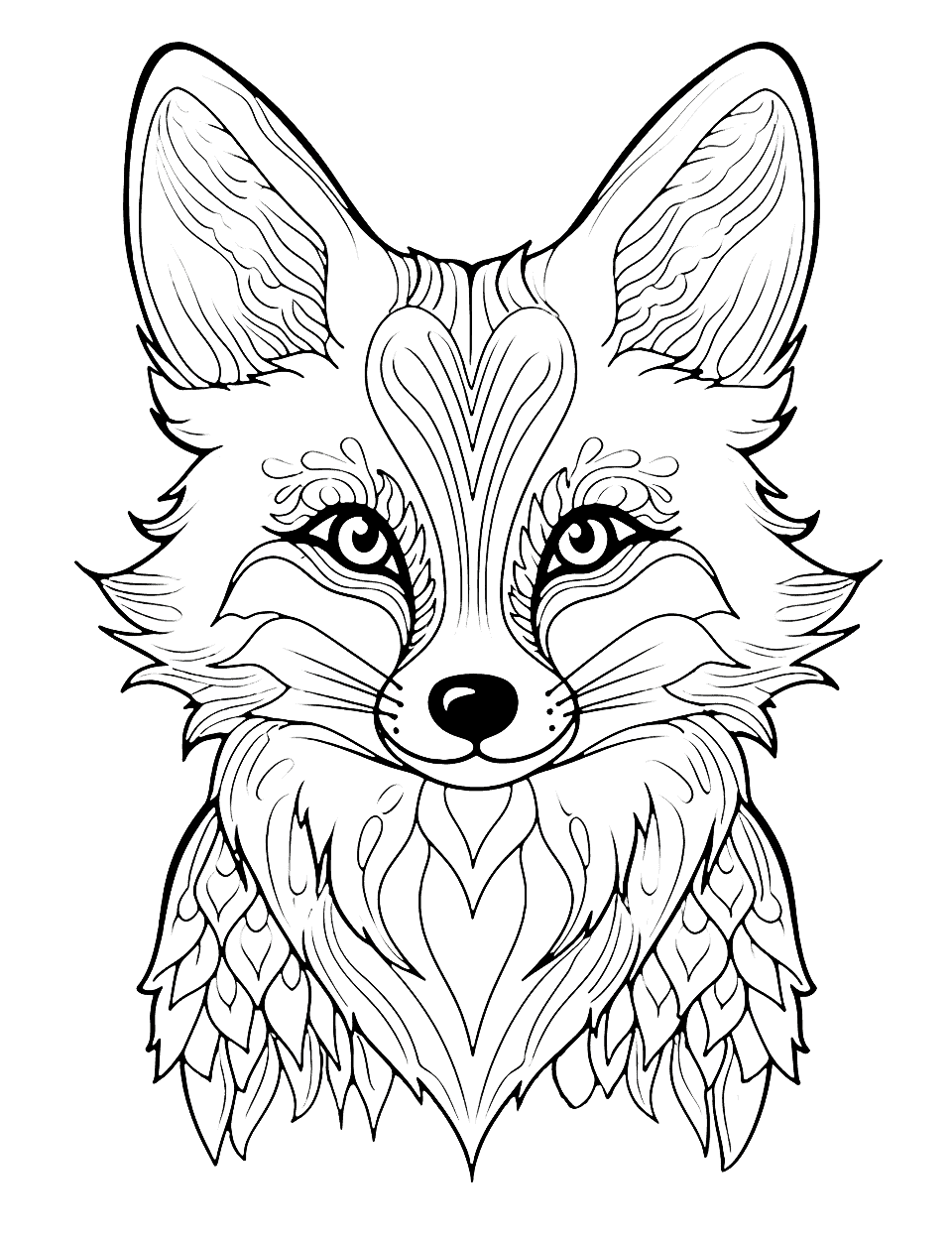 free-adult-coloring-page-fox