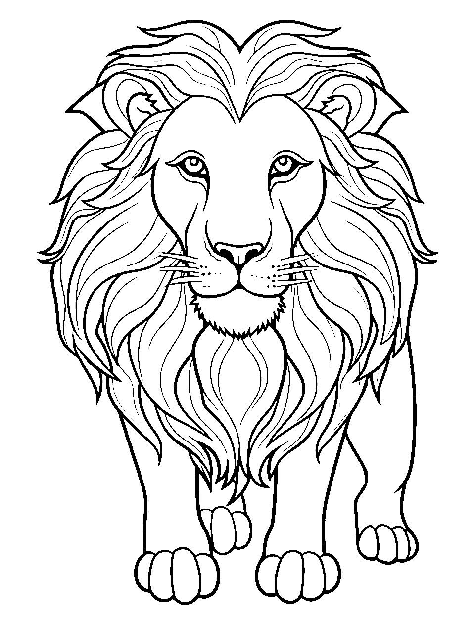 Lion Drawing & Sketches for Kids - Kids Art & Craft-saigonsouth.com.vn