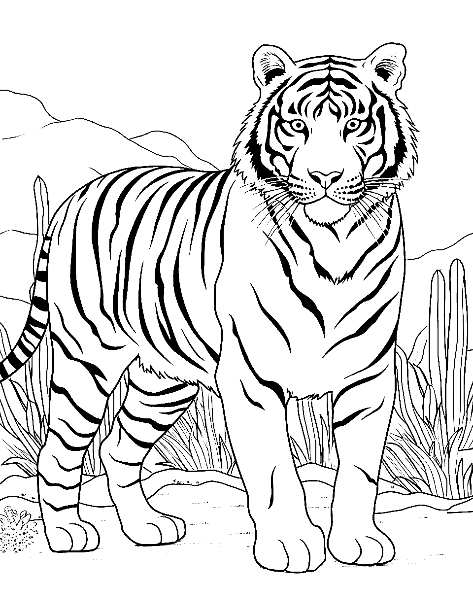 🐯 30 Tiger Coloring Pages: Free Printable Sheets