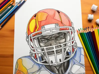 American Football Coloring Pages for Kids
