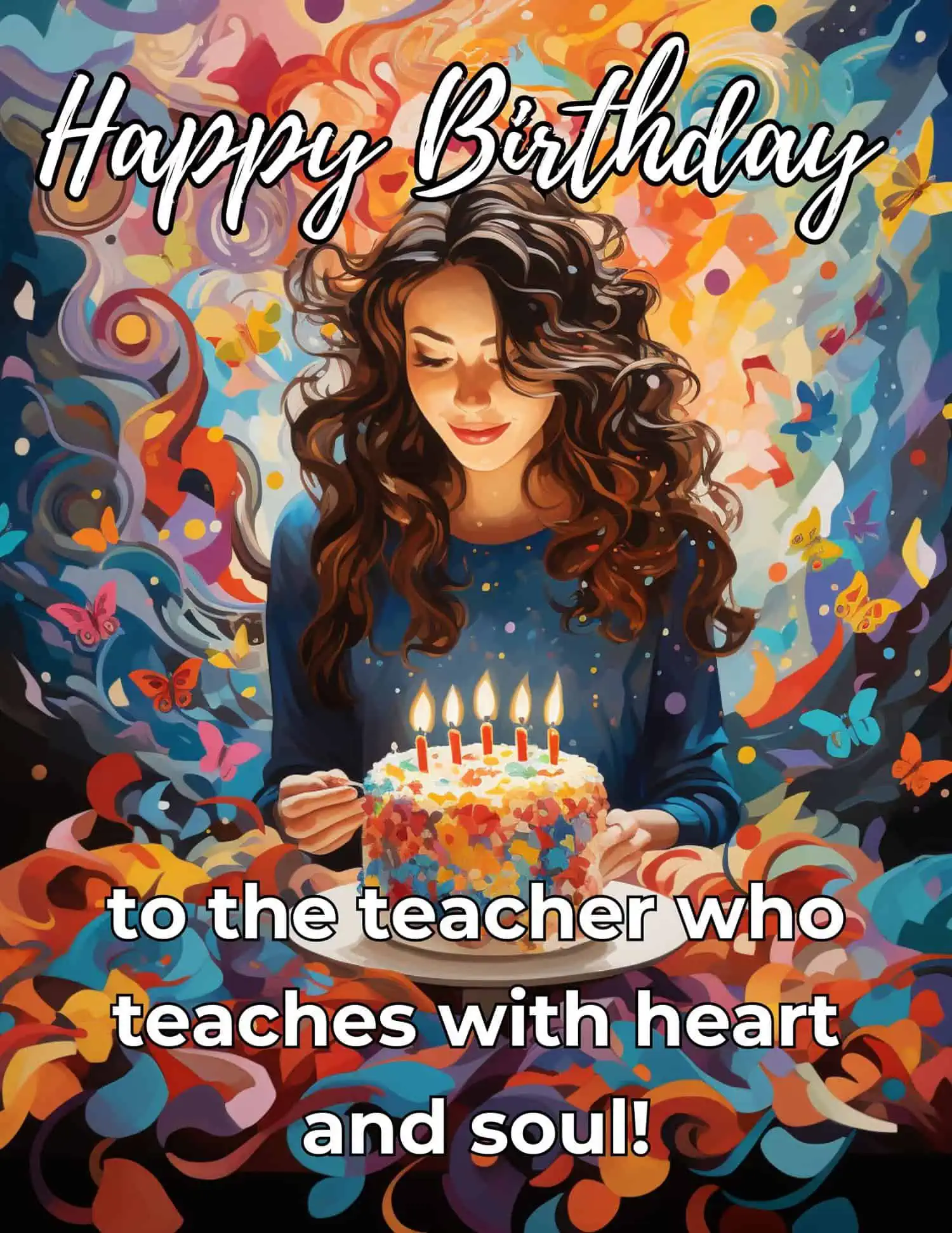 Warm and sincere birthday greetings tailored for female educators.