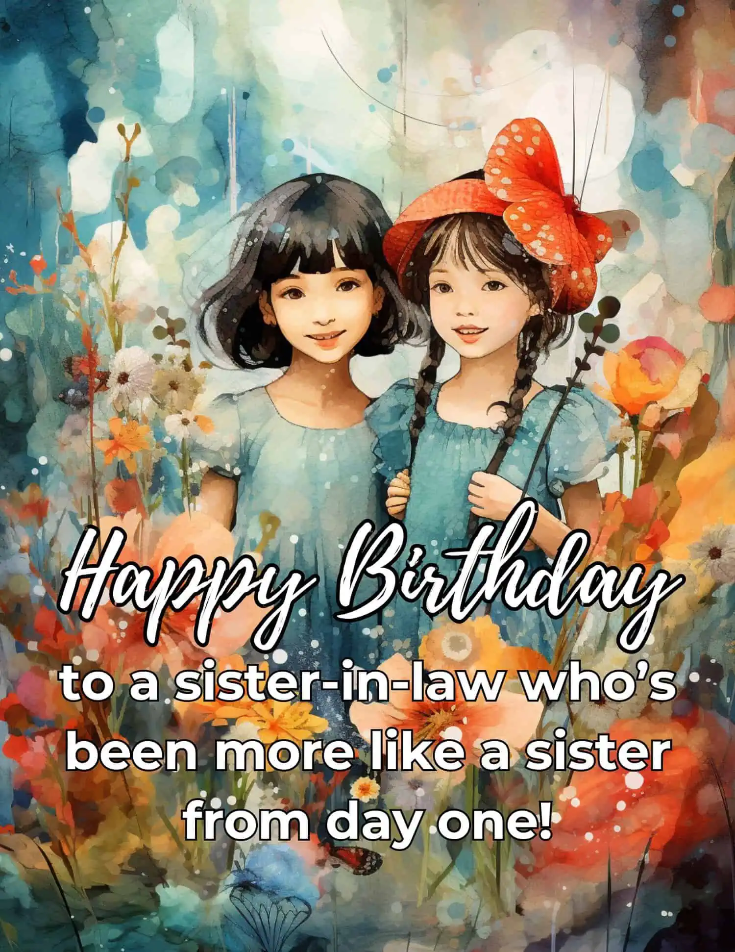 A series of thoughtful and heartfelt birthday messages dedicated to sisters-in-law.