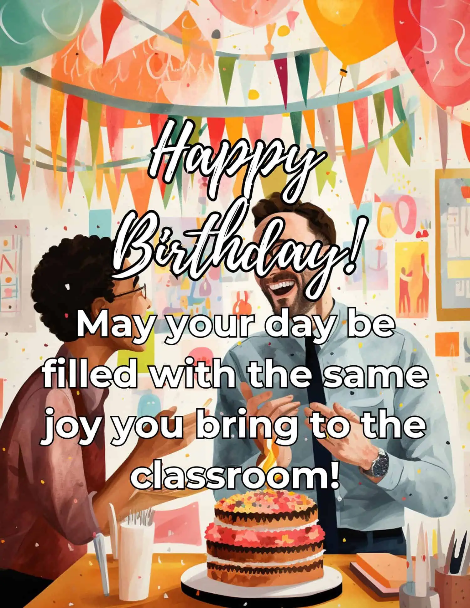 A collection of warm and heartfelt birthday messages designed especially for educators sharing camaraderie and the passion of teaching.