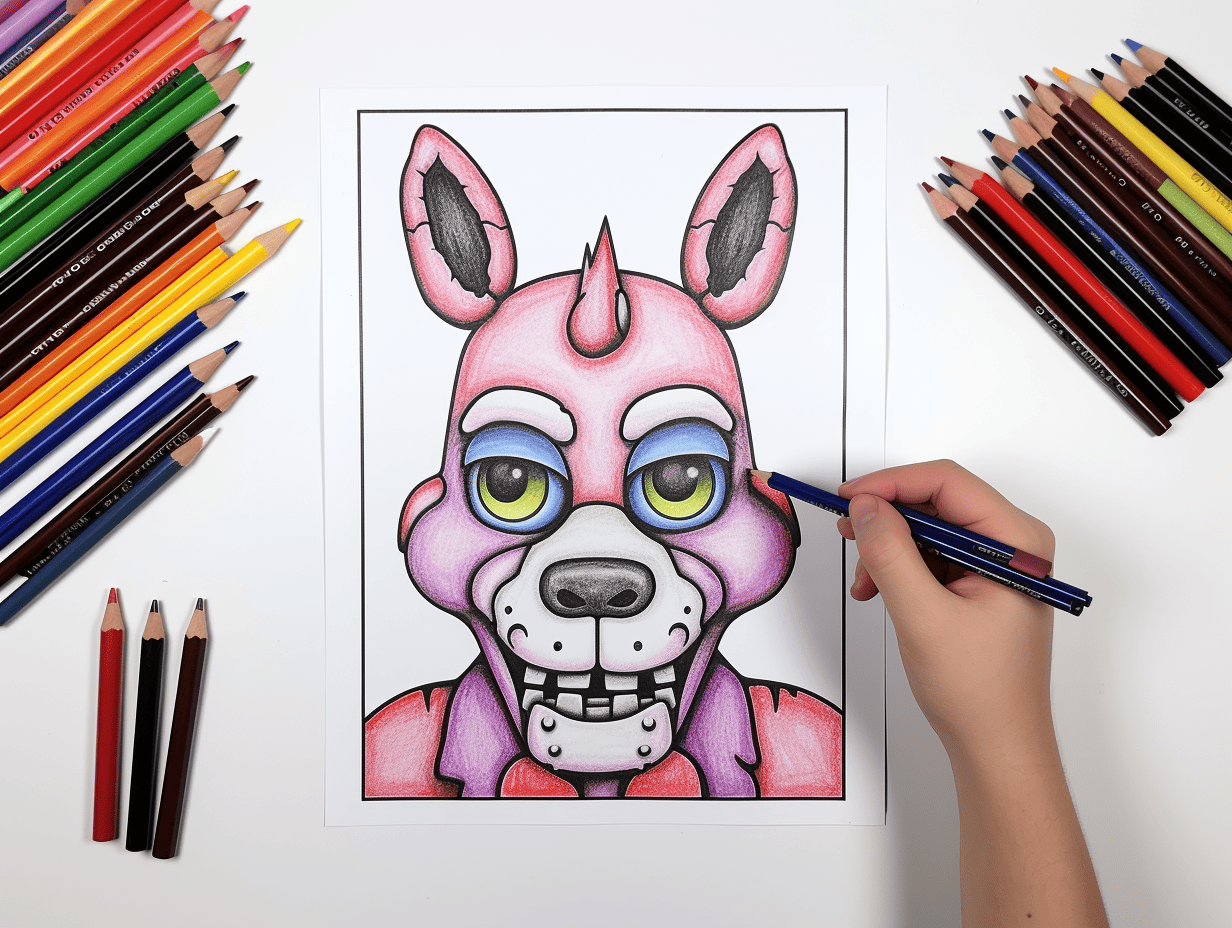 Freddy, Five Nights at Freddy's coloring page printable game