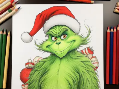 Grinch Coloring Pages for Kids