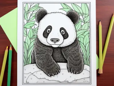 Panda Coloring Pages for Kids