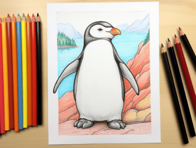 Penguin Coloring Pages for Kids