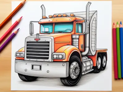 Truck Coloring Pages for Kids